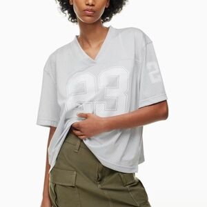 Aritzia Womens S Endgame Gray Number 23 Jersey Top